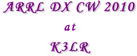 ARRL DX CW at K3LR