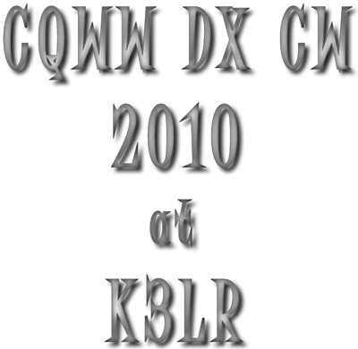 CQWW DX CW 2010 at K3LR