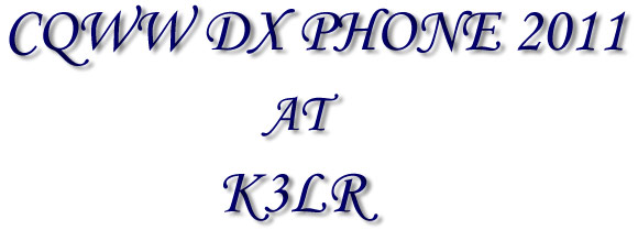 CQWW DX PHONE 2011 at K3LR