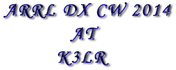 ARRL DX CW 2014 AT K3LR