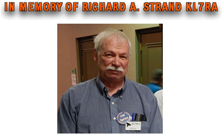 IN MEMORY OF RICHARD A. STRAND KL7RA