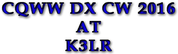 CQWW DX CW 2016 AT K3LR