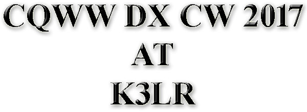 CQWW DX CW 2017 AT K3LR