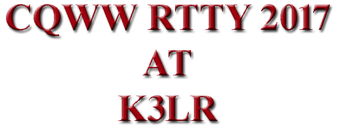 CQWW RTTY 2017 at K3LR