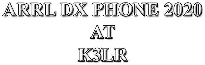 ARRL DX PHONE 2020 AT K3LR