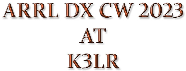 ARRL DX CW 2023 AT K3LR