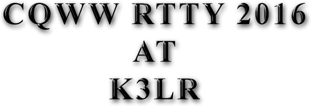 CQWW RTTY 2016 at K3LR