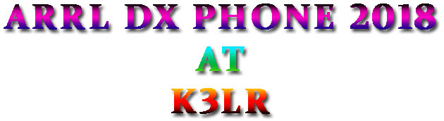 ARRL DX PHONE AT K3LR