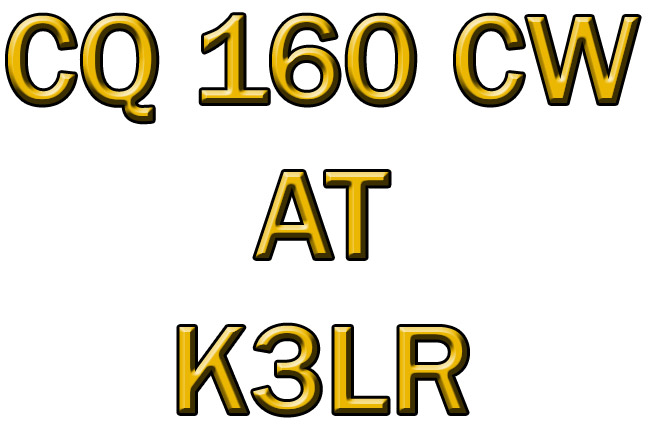 CQ 160 CW AT K3LR