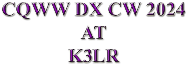 CQWW DX CW 2024 at K3LR