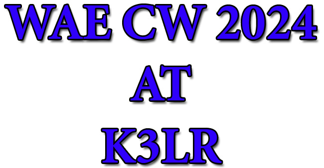WAE CW 2024 AT K3LR