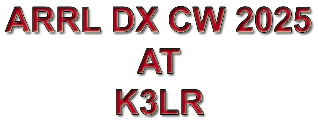 ARRL DX CW 2025 AT K3LR